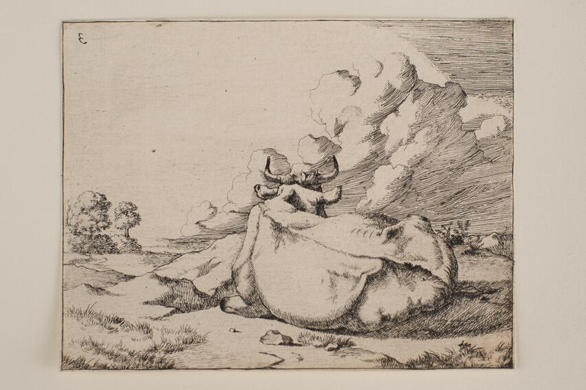 (After) Paulus Potter, The Recumbent Cow, 17th c., etching, Kolb Family gift